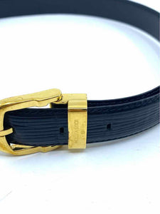 Authentic Louis Vuitton Black Epi Leather Ceinture Gold Buckle