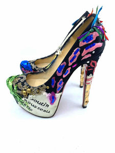 CHRISTIAN LOUBOUTIN Daffodile Patchwork Pumps | 6.5 - Labels Luxury