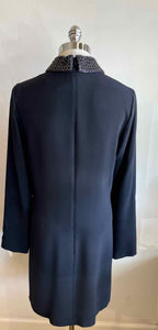 CHRISTIAN DIOR Size 6 Navy Dress