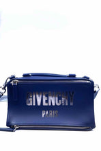 Load image into Gallery viewer, GIVENCHY Navy Leather Handbag
