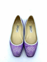 Load image into Gallery viewer, JIMMY CHOO Glitter Floral Flats | 8 - Labels Luxury
