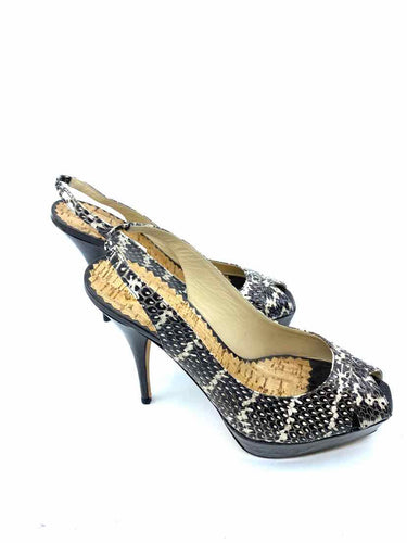 OSCAR DE LA RENTA Snakeskin Pumps | 9.5 - Labels Luxury