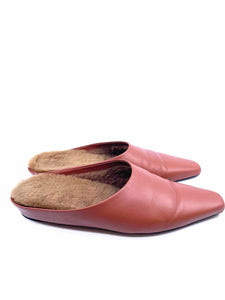 NEOUS Size 8.5 Brick Leather Mules