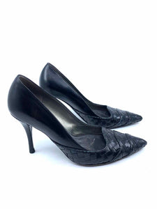 BOTTEGA VENETA Black Leather Pumps | 7