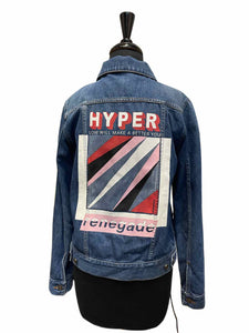 KENZO Blue Denim Graphic "Hyper" Jacket | 4