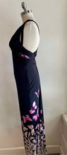 Load image into Gallery viewer, GIANNI VERSACE Size 8 Black &amp; Pink Butterflies Gown/Evening Wear
