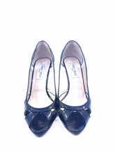 Load image into Gallery viewer, JIMMY CHOO Size 10 Black Patent Leather Solid Pumps
