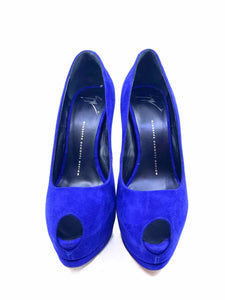 GIUSEPPE ZANOTTI Size 9 Violet Suede Solid Pumps