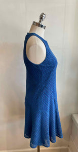 AKRIS Size 6 Blue Lace Dress