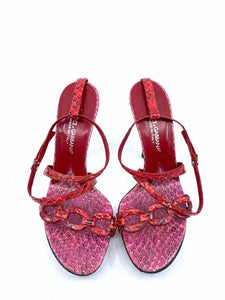 DOLCE & GABBANA Python Sandals | 6 - Labels Luxury