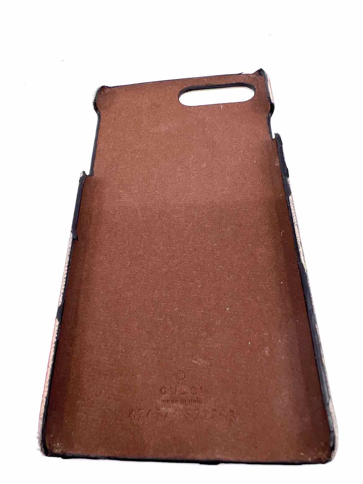 GUCCI Brown, Pink Coated canvas Monogram Cell Phone Case Labels Luxury GUCCI Brown, Pink Coated canvas Monogram Cell Phone Case Labels Luxury