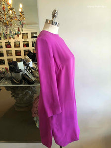 RALPH LAUREN Bright Purple Solid Dress | 4