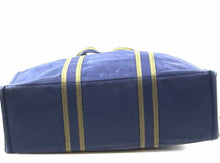 Load image into Gallery viewer, HERMES Navy, Green Canvas Solid Herline GM Tote Handbag
