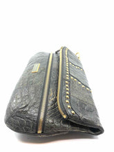 Load image into Gallery viewer, JIMMY CHOO Grey Crocodile Wristlet - Labels Luxury
