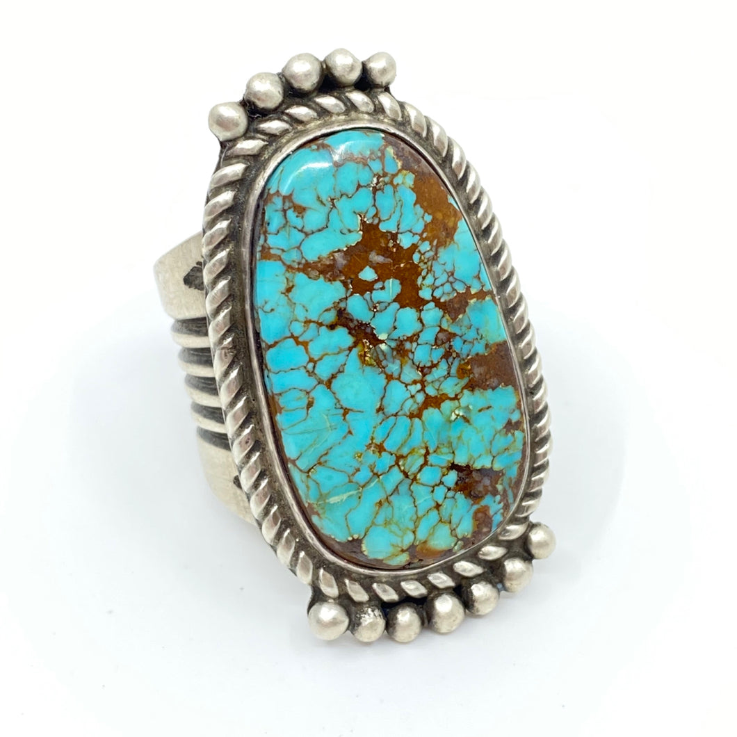 NAVAJO Indian Mountain Turquoise Ring - Labels Luxury