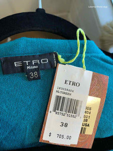 ETRO Size 2 Green Cardigan