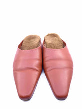 Load image into Gallery viewer, NEOUS Size 8.5 Brick Leather Mules
