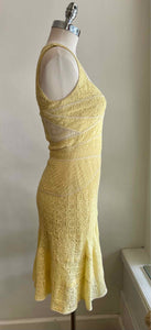 J MENDEL Size 6 Yellow Dress