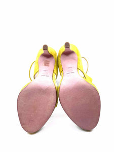 VIKTOR & ROLF Size 10 Yellow Suede Sandals