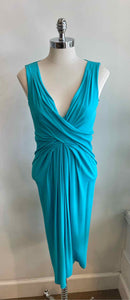 MICHAEL KORS Size 6 Aqua Solid Dress