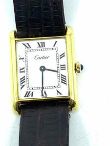 CARTIER 18K Gold Tank Solo Petite Watch