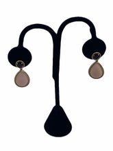 Load image into Gallery viewer, Fine Jewelry Quartz Dangle Ruby Earring
