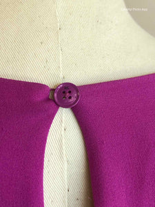 RALPH LAUREN Bright Purple Solid Dress | 4