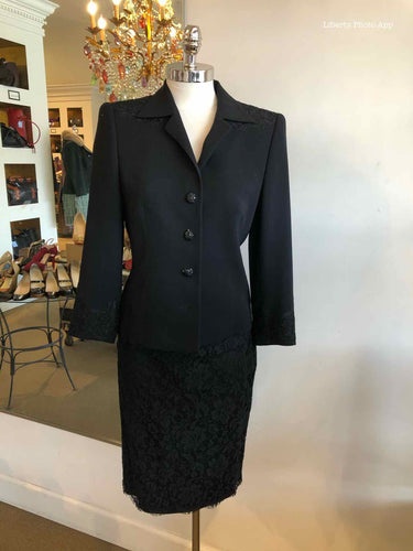 ESCADA Lace Skirt Suit | 6 - Labels Luxury