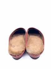 Load image into Gallery viewer, NEOUS Size 8.5 Brick Leather Mules
