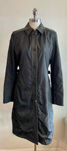 Load image into Gallery viewer, PRADA Size 10 Black Nylon Solid Coat
