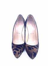 Load image into Gallery viewer, CHRISTIAN LOUBOUTIN Size 9 Black &amp; Brown PONY HAIR Pumps
