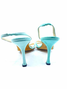MANOLO BLAHNIK Turquoise Sandals | 6 - Labels Luxury