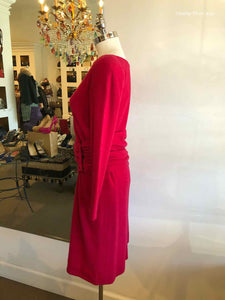 CAROLYNE ROEHM Fuschia Ruched Dress | 6 - Labels Luxury