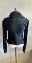 Load image into Gallery viewer, RICK OWENS Size 8 Black Calf Hair Jacket
