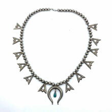 Load image into Gallery viewer, Sterling Silver Arrowhead Turquoise Necklace - Labels Luxury
