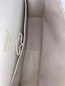 CHANEL Classic White Leather Handbag