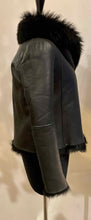 Load image into Gallery viewer, MICHELLE MASON Size 2 Black Leather Jacket
