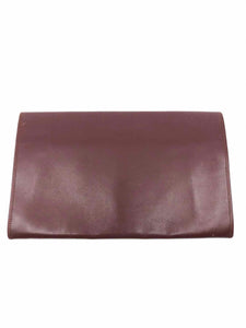 CARTIER Maroon Solid Clutch - Labels Luxury