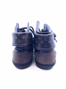 LOUIS VUITTON Size 9 Brown Leather Sneakers