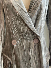 Load image into Gallery viewer, EMPORIO ARMANI Grey Velvet Solid Blazer | 4
