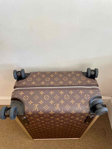 LOUIS VUITTON Brown Print Suitcase