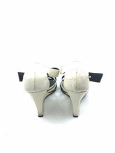 Load image into Gallery viewer, GIVENCHY Size 6 Black &amp; White Patent Leather Solid Wedge

