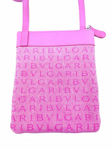 BVLGARI Pink Denim Handbag