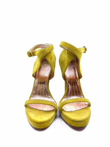 VIKTOR & ROLF Size 8 Yellow Suede Sandals
