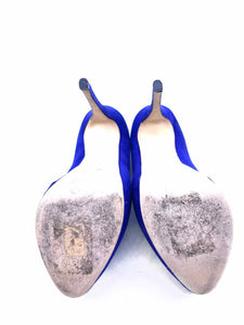 GIUSEPPE ZANOTTI Size 9 Violet Suede Solid Pumps