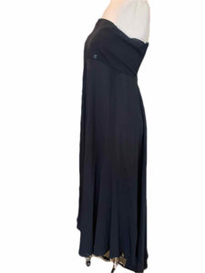 CHANEL Black Silk Gown | 4