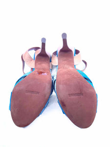 MISSONI Size 8.5 Blue Lace Sandals