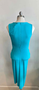 MICHAEL KORS Size 6 Aqua Solid Dress