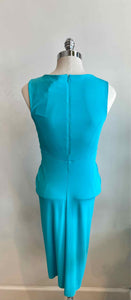 MICHAEL KORS Size 6 Aqua Solid Dress