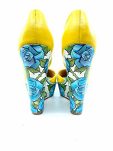 Load image into Gallery viewer, TAYLOR SAYS Yellow Floral Wedge | 9 - Labels Luxury
